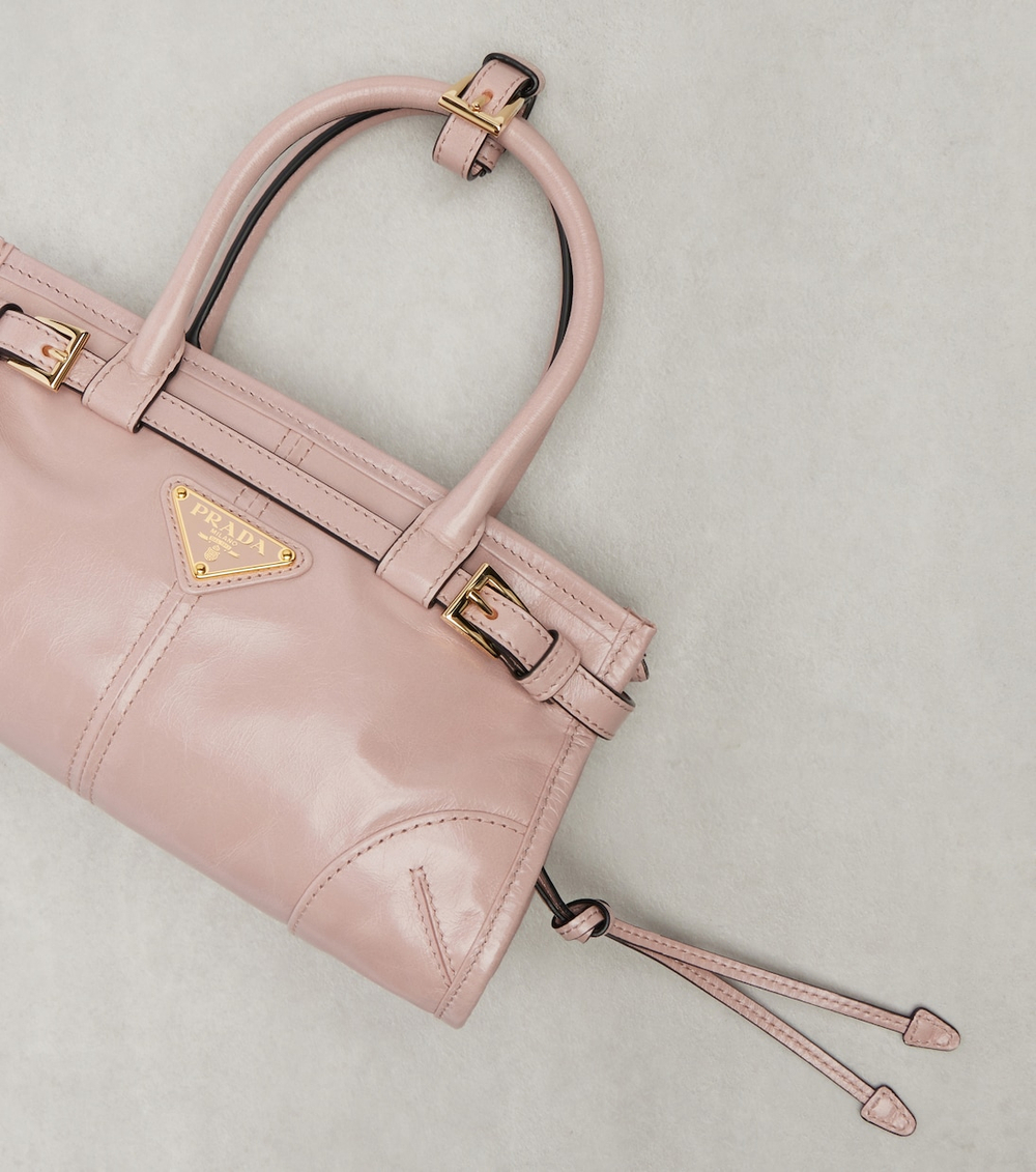 Сумка Prada Bonnie Mini Leather Top Handle Bag