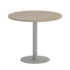 Home Office Стол круглый VR.SP-5-90.1 Дуб Аттик/Металл Серый 900*900*753