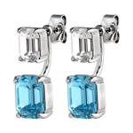 Серьги-трансформеры 2-in-1 Dyrberg Kern TETI SS AQUA / CRYSTAL 460007