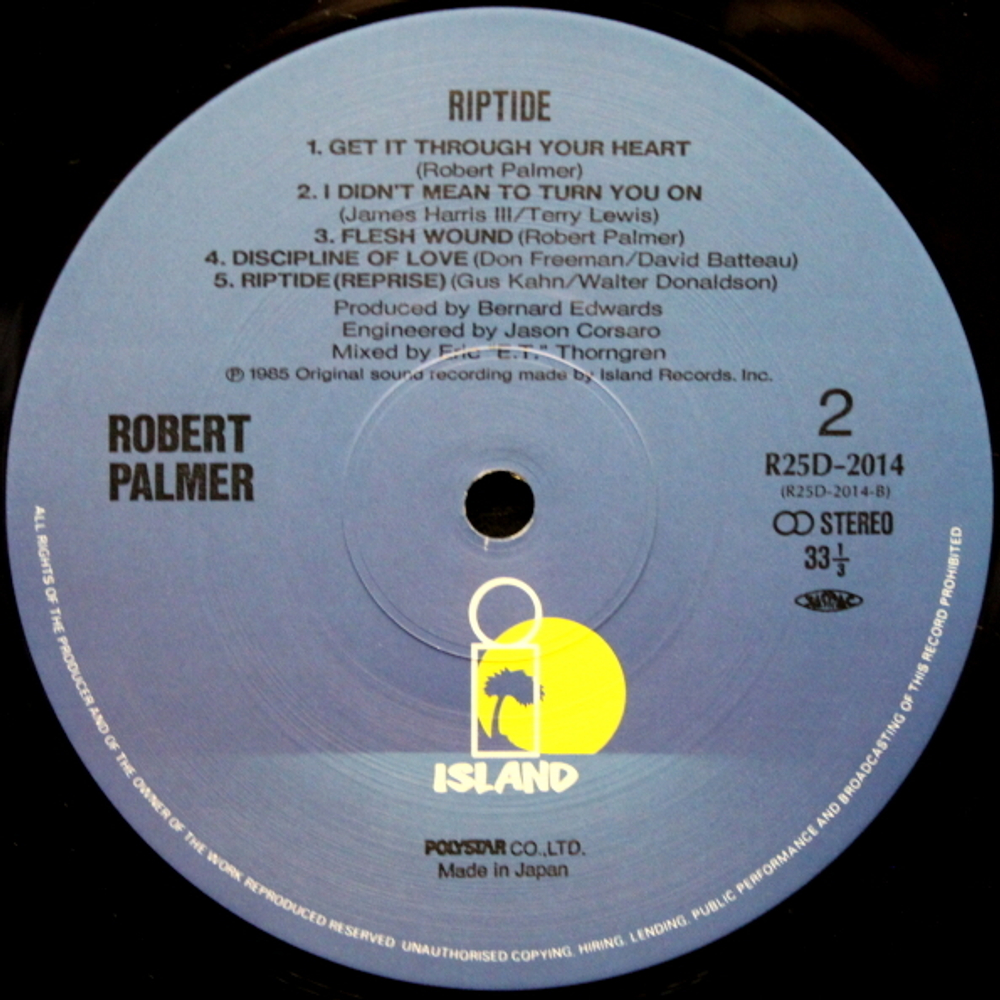 Robert Palmer / Riptide (LP)