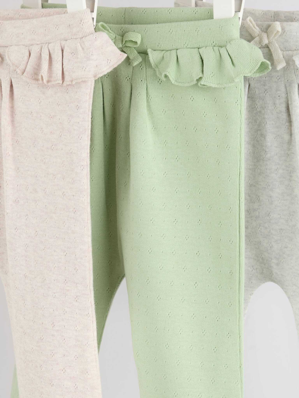 Легинсы для малышей Next Q95-324, 3 шт., Бежевый, Белый