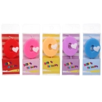 Свеча для торта Цифра Сердечко «0» 9 см, микс цветов