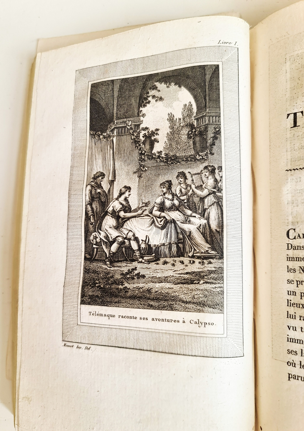 "Les aventures de Telemaque. Tome premier". Par M. de Fenelon. Nouvelle edition. Tome premier.