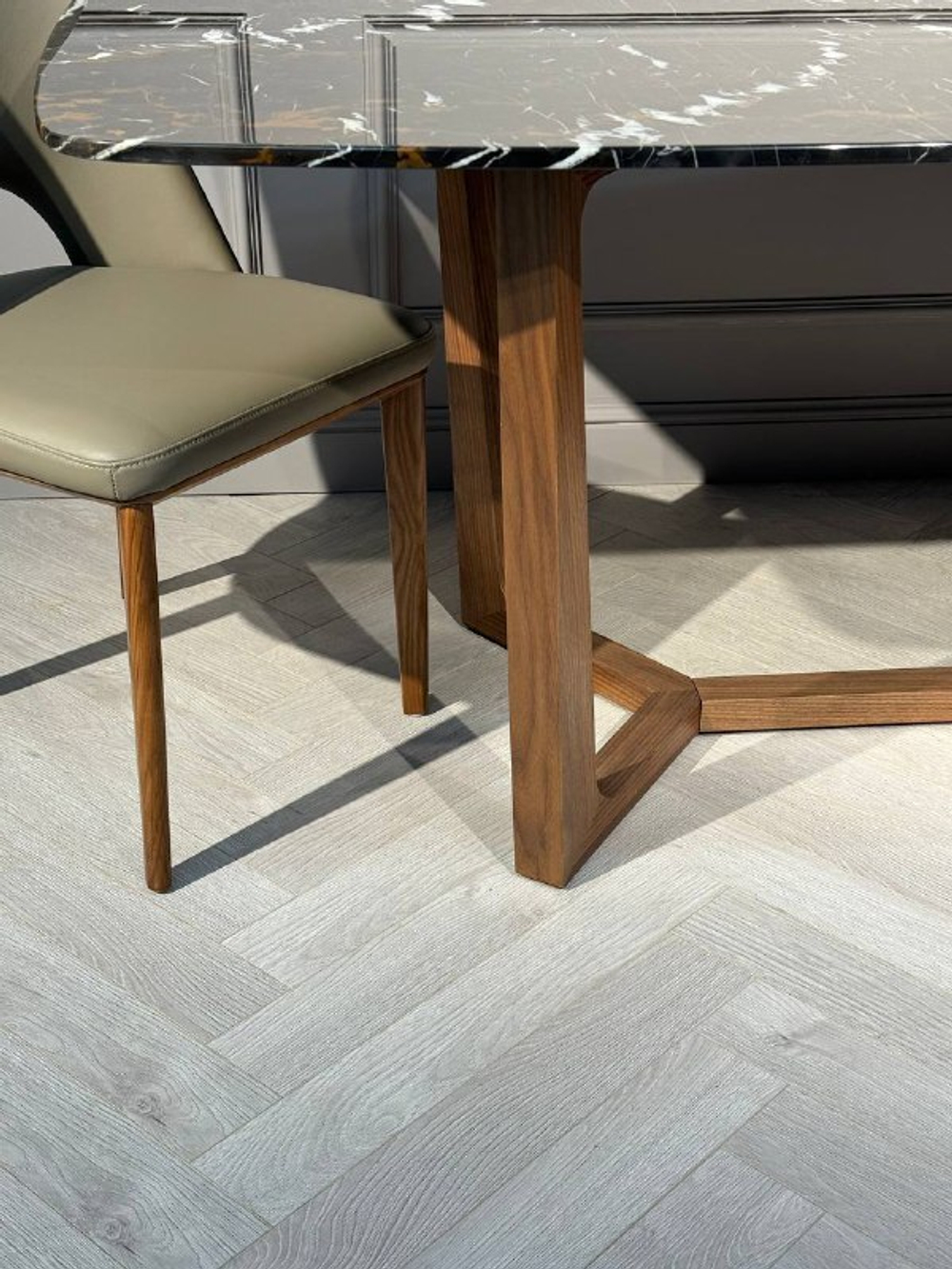 Стол обеденный Ist Casa Верона, 200х100х76 см, коричневый мрамор