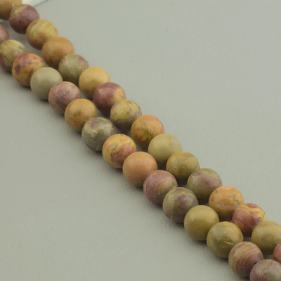 Нитка Яшма 38 см. 8,5 мм. (Без замка)