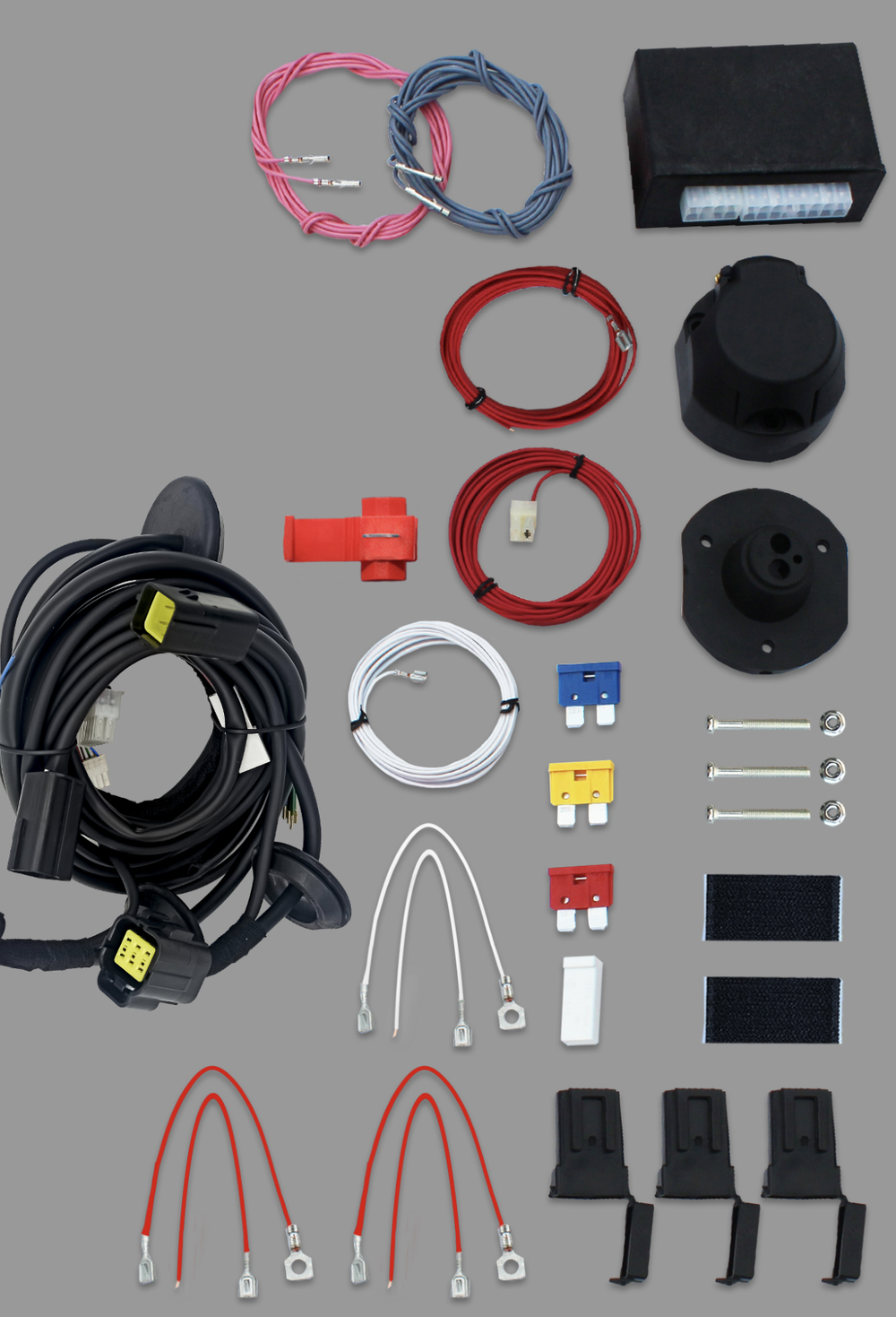 Комплект штатной электрики для фаркопа 13-pin Haval F7 2019-2022, 2022-2024 с блоком 7.2 (premium) - КонцептАвто KA SC 132 143 602