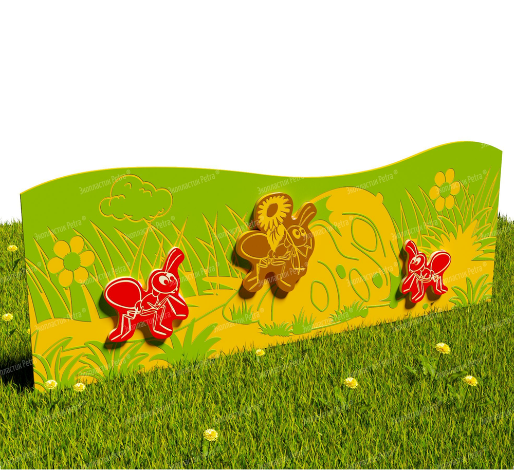 Забор уличный из экопластика 3