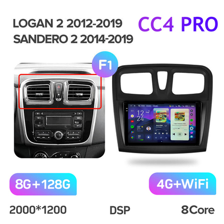 Teyes CC4 Pro 9" для Renault Sandero 2014-2019