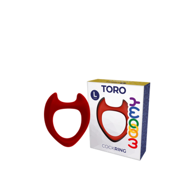Эрекционное кольцо Toro от Wooomy красное (L)