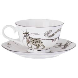 ЧАЙНЫЙ СЕРВИЗ НА 6 ПЕРСОН 15 ПР. "КОТИКИ" 1000/600/300/250 МЛ (КОР=2НАБОР.)