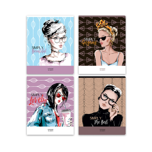 Тетрадь 96л., А5, клетка BG "Simply the best", глянце