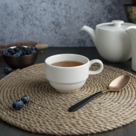 Чайная чашка 200 мл,штабелируемая,фарфор "NOBLE" серия "Simply Plus"