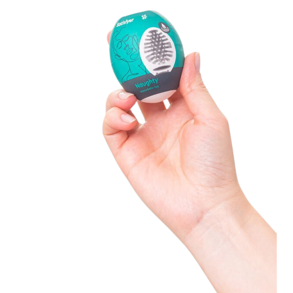 Яйцо мастурбатор Satisfyer Egg Single, рельеф Naughty
