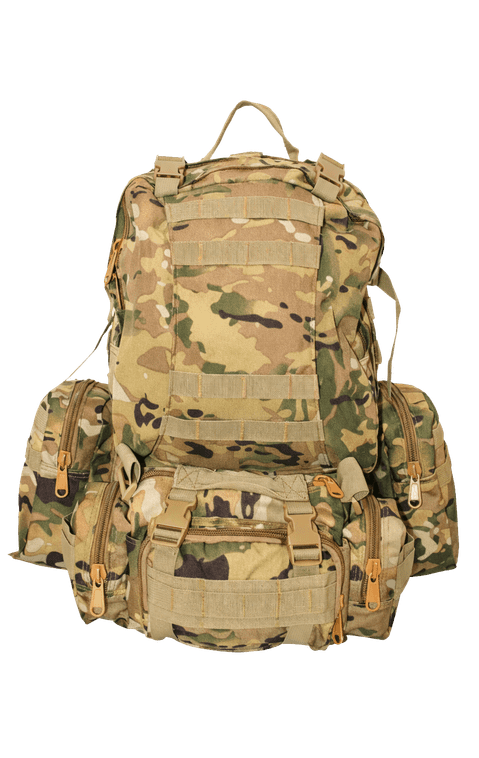 Рюкзак тактический 55 л с подсумками Мультикам