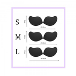 Пэстисы на грудь Оки-Чпоки, push up эффект. на силиконе, размер M, набор 2 шт, черный