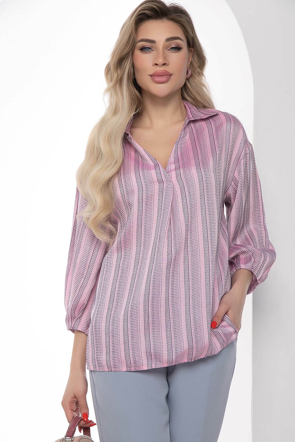 Блуза "Кейт" (розовая) Б8956 LT Collection