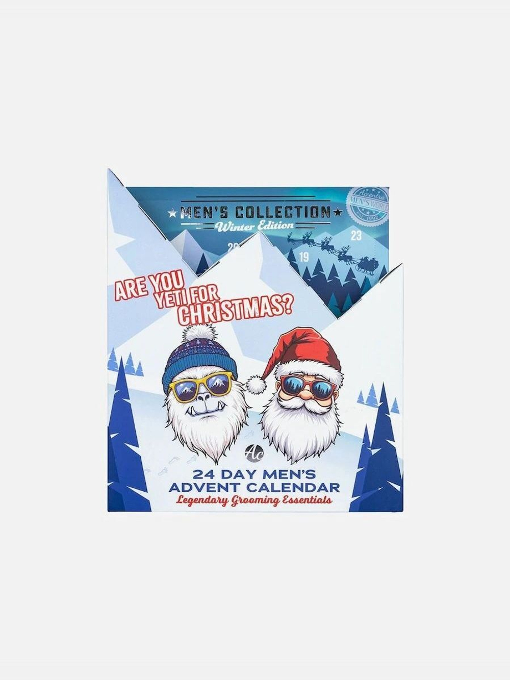 Мужской адвент-календарь 2025 - 24 Day Advent Calendar, эксклюзивные бьюти-сюрпризы для лица и тела, косметика для всех типов кожи