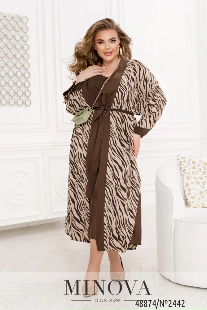 Костюм 2442-шоколадный Minova