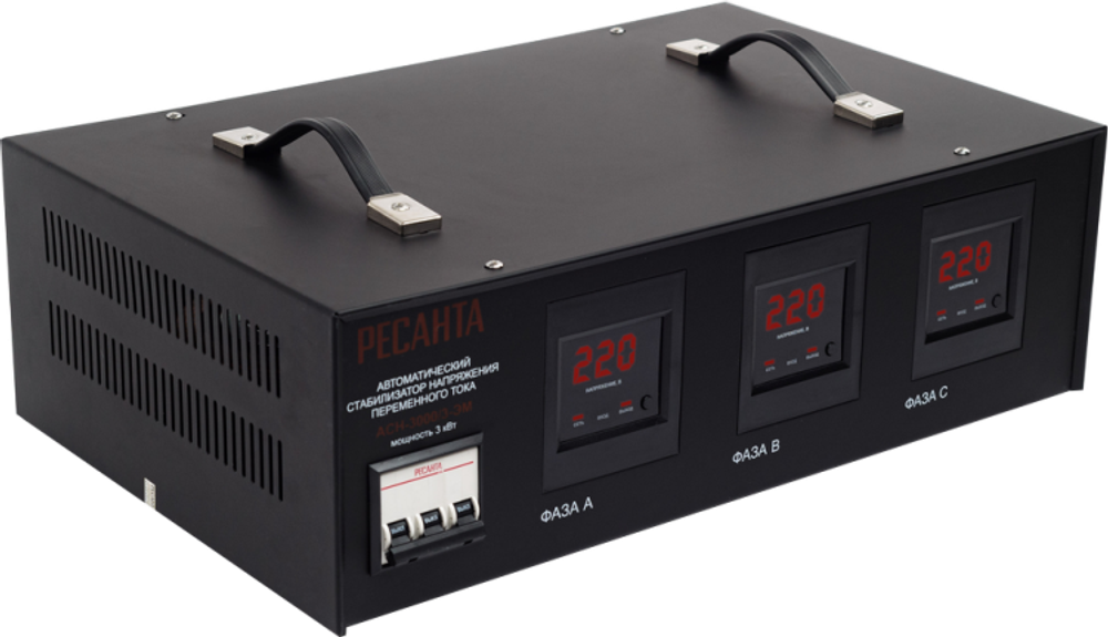 Стабилизатор напряжения Ресанта АСН-3000/3-ЭМ