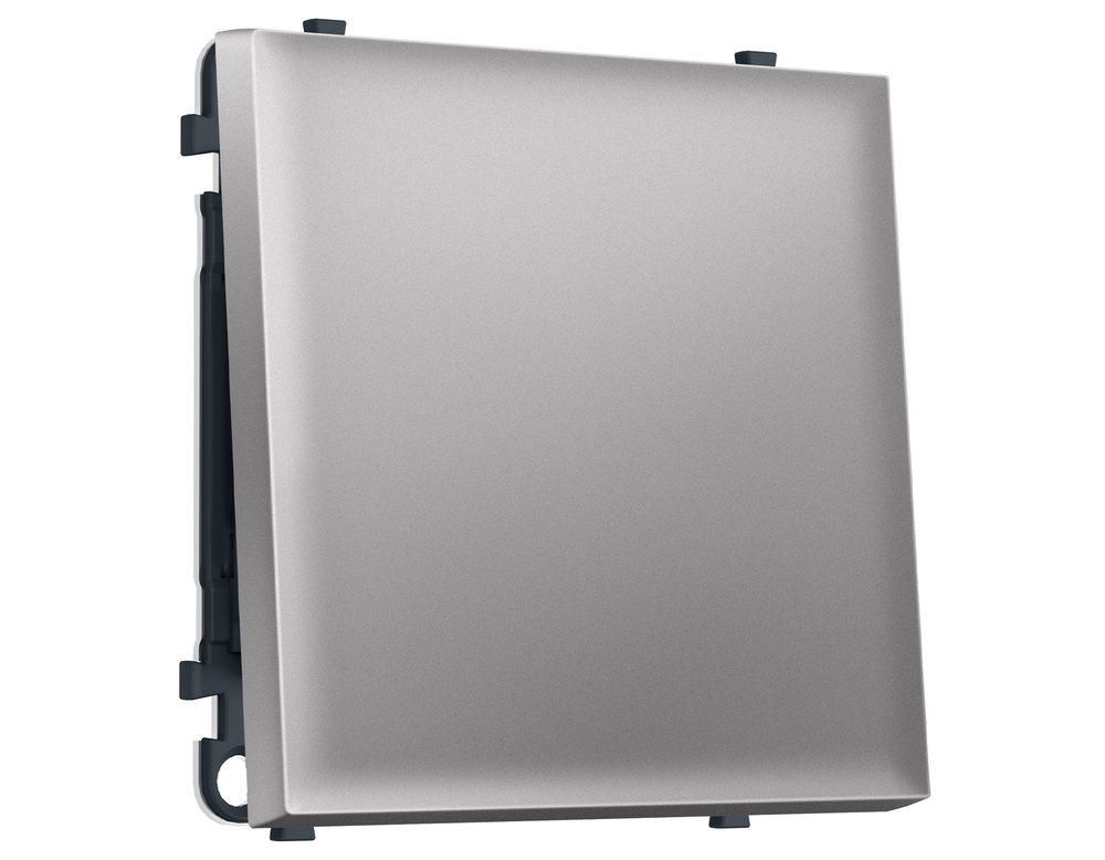 MS501010 Комплект механизма 1-кл выключателя SIGMA Сталь матовый 10A-250V QUANT PRO (SP5010, PR101)
