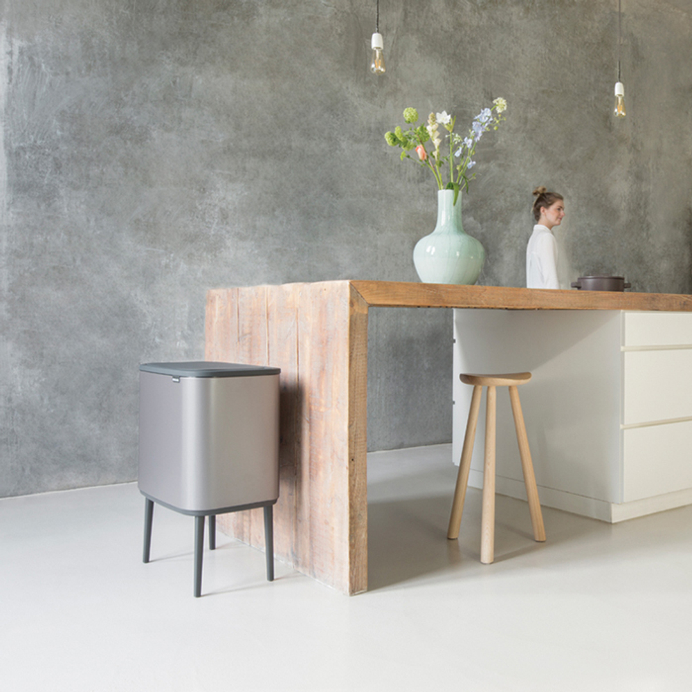 Мусорный бак Bo Touch Bin 11+23л Brabantia Платиновый
