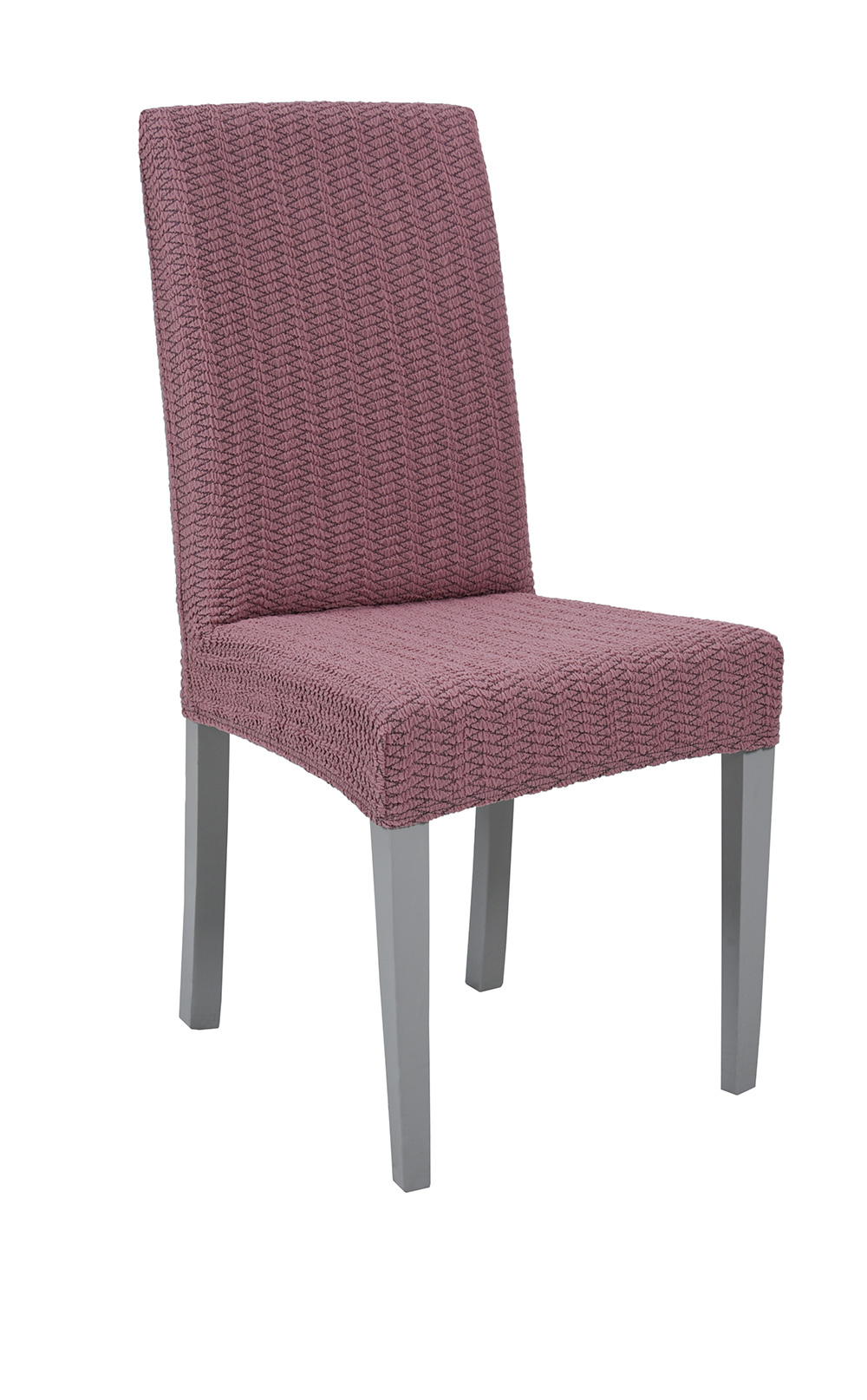 Чехол на стул без оборки Зигзаг, цвет Фуксия