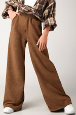 Брюки палаццо из футера для девочки Happyfox