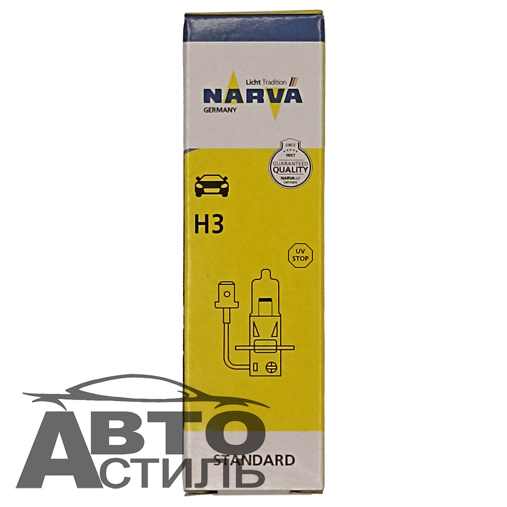 Автолампа H3 12V 55W (PK22s) Narva #48321