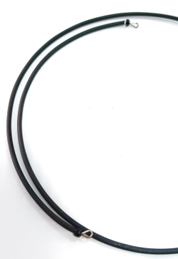 Чокер на шею,каучук,янтарь