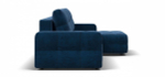 Угловой диван Денди Велюр Монолит синий