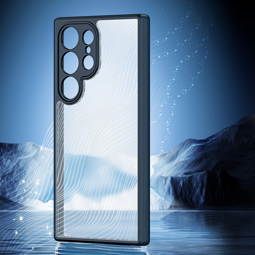 Тонкий чехол с мягкими черными рамками от Dux Ducis для Samsung Galaxy S24 Ultra, серия Aimo Series Case