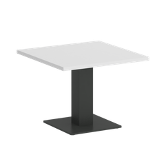 Home Office Стол журнальный квадратный VR.SP-5-60.2G Белый Бриллиант/Металл Антрацит 600*600*453