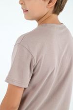 Фуфайка (футболка) для мальчика Кэш-2 Виотекс БЕЖЕВЫЙ