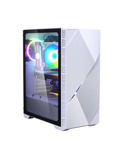 ZALMAN Z3 ICEBERG, ATX, WHITE, WINDOW, 5x3.5", 1x2.5", 1xUSB2.0, 2xUSB3.0, FRONT 1x120mm ARGB, REAR 1x120mm ARGB