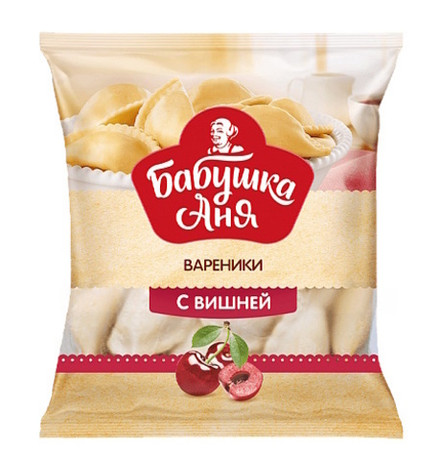 Вареники "Бабушка Аня" с вишней 430г. Санта Бремор