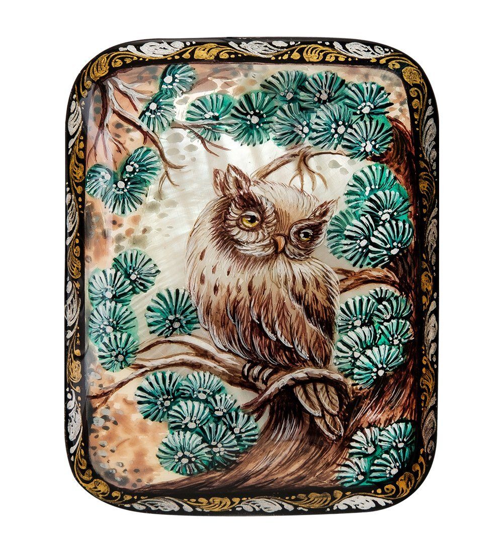 Народные промыслы ШК-45/55 Шкатулка «Совушка» исп. Орлова