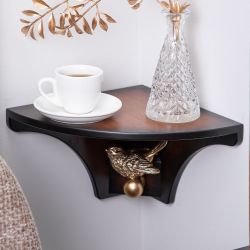 Полочка Гармония (угловая) Орех