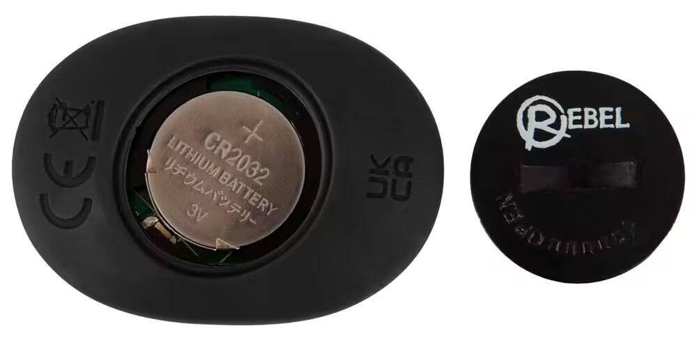 Черная анальная пробка с вибрацией, вращением и пультом ДУ RC Butt Plug with 2 Functions (Цвет: черный)