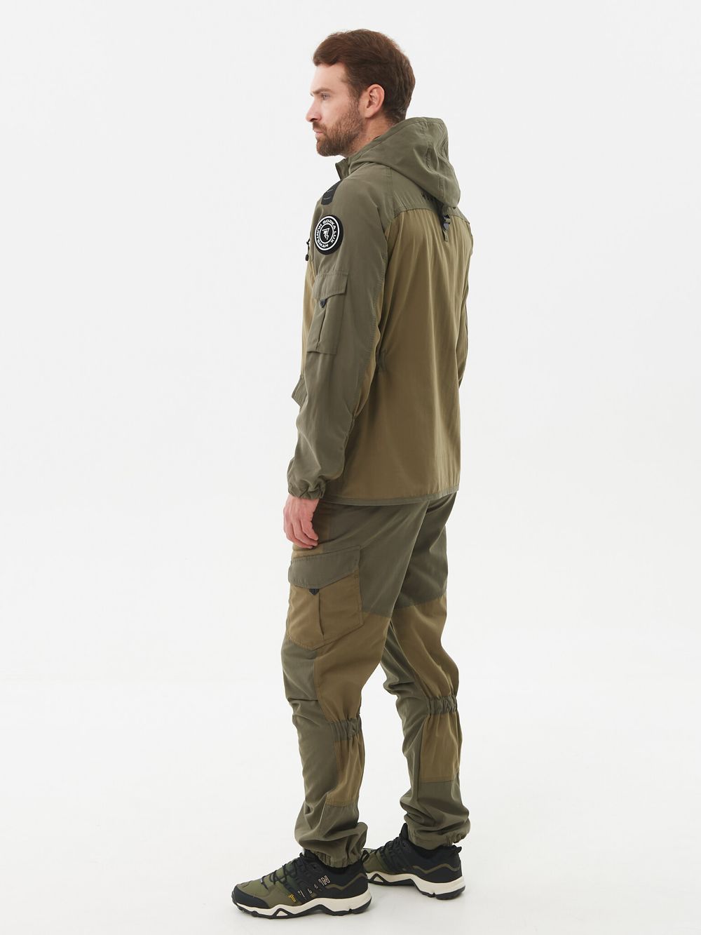 Костюм летний Горка-Люкс ткань Ravena Peach Wash цвет Хаки