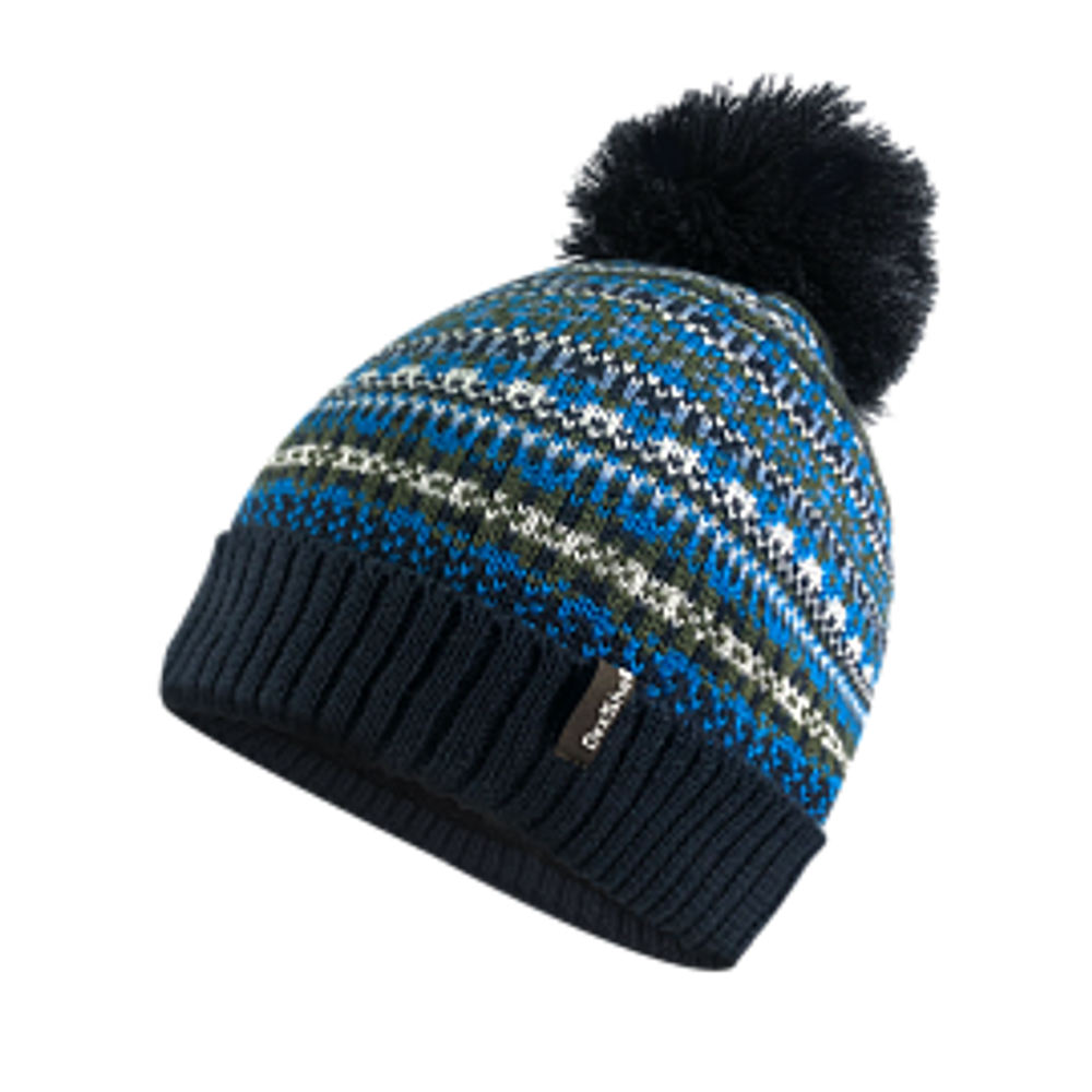 Водонепроницаемая шапка Dexshell Beanie Fair Isle синий S/M (56-58 см)