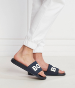 Шлепанцы Kirk Slid rblg N BOSS BLACK - темно-синий(50498241)