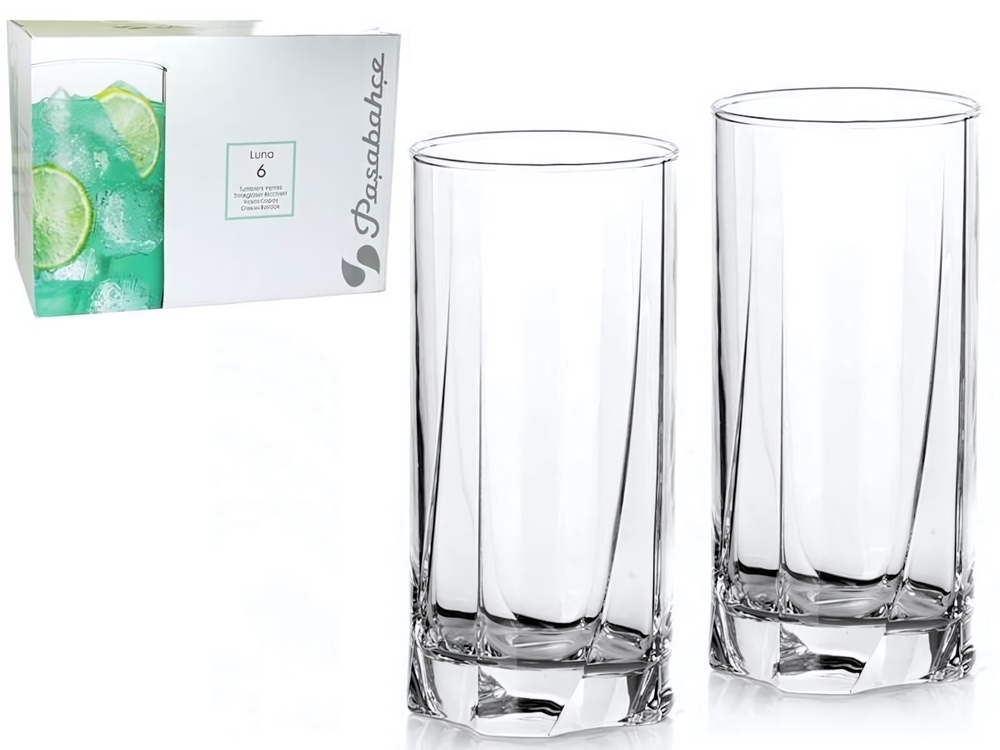Набор стаканов "Luna" 6шт 375мл (высокие)