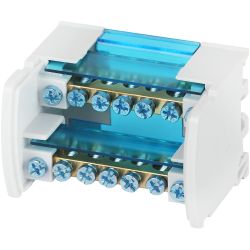 Шины на DIN-рейку ЭРА NO-224-13 в корпусе кросс-модуль ШНК 2х7 L+PEN