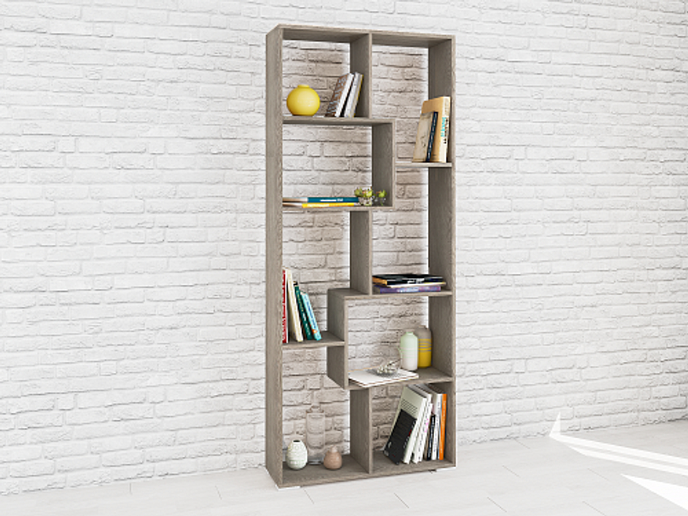 Стеллаж Ромео-8, ясень анкор темный