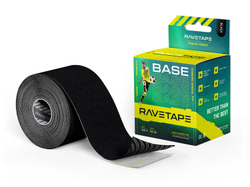 Кинезиотейп RaveTape BASE 5×5 — Черный (BLACK)