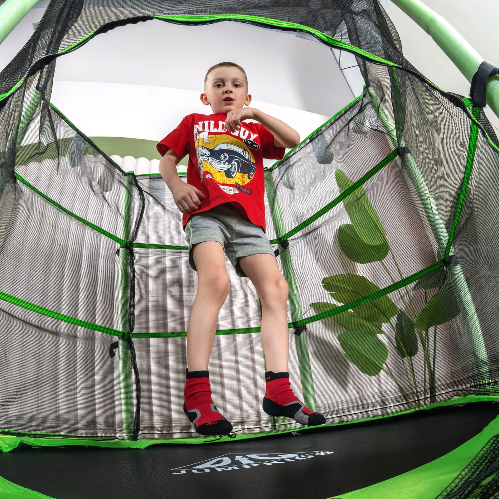 Батут DFC JUMP KIDS 55" зеленый фото №10