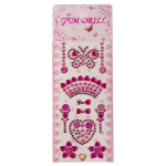 Наклейки-стразы Alingar, акриловые, "Весенний декор", бабочки, сердечки, цветы, пакет с европодвесом