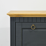 Скамья в прихожую Неаполь из сосны, 93х50х39 см, серый антик