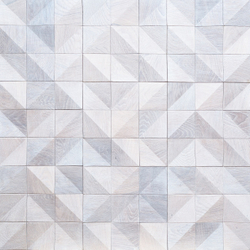 Деревянная мозаика для стен Wood Mosaic Аравия белая