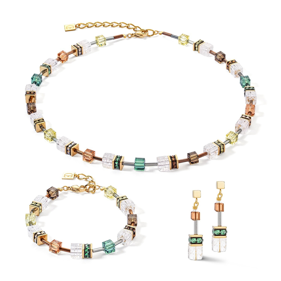 Серьги Coeur de Lion Olive-Brown 3018/21-0911